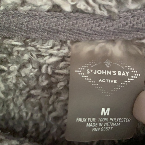St. John’s Bay Active Teddy Jacket. Size M - Picture 2 of 7
